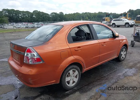 2007 Chevrolet Aveo Ls z USA, uszkodzony, nr VIN KL1TD56657B125432